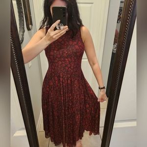 Blackmilk Cracked Earth Print Midi Dress